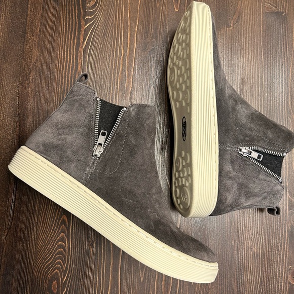 Sofft Britton Womens Size 7.5M Sneakers Shoes Gray Waterproof Suede Zip Up - Picture 4 of 9